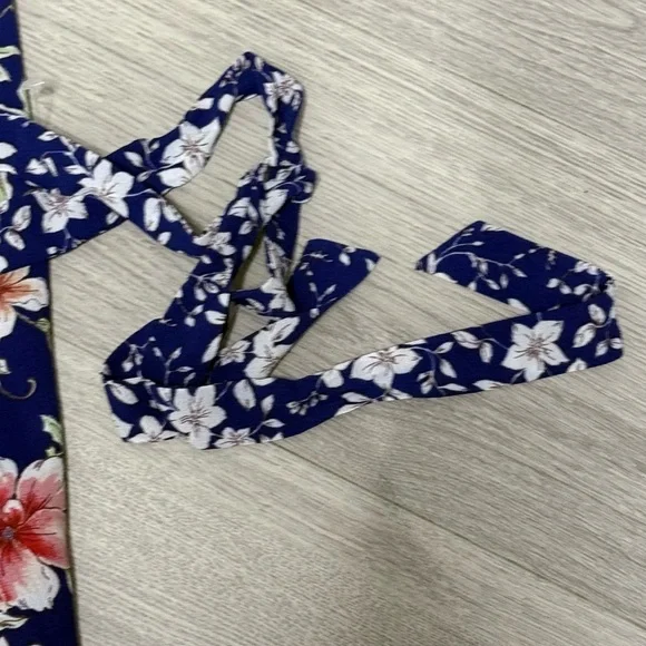 Studio B Summer Dress Blue Long Floral NWT XL - Picture 13 of 13